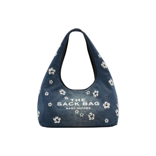 MARC JACOBS The Sequin Daisy Denim Sack Bag Vintage Indigo