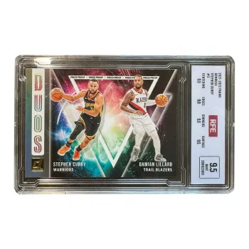 PANINI 2021 2022 Warriors Curry REF 9.5 Points Graded Cards 1 Pc
