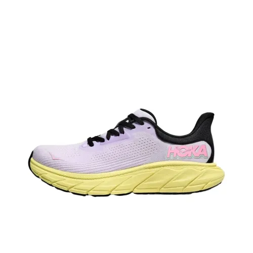 HOKA ONE ONE Arahi 7 Anti Slip And Wear Resistant Breathable Low Top Running Shoes Women's Purple Loose Fit
