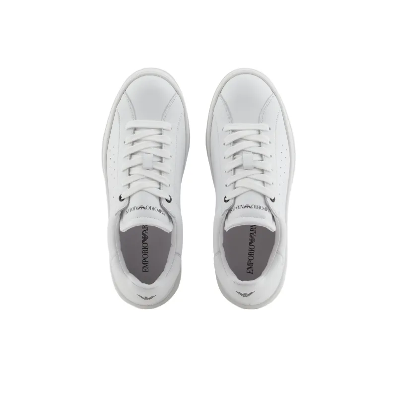 EMPORIO ARMANI Low Top Skateboard Shoes Women's White-3