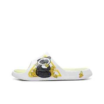 PEAK Attitude 7.0 Slip Resistant Abrasion Resistant Cushioning Slide Slippers Unisex White Yellow