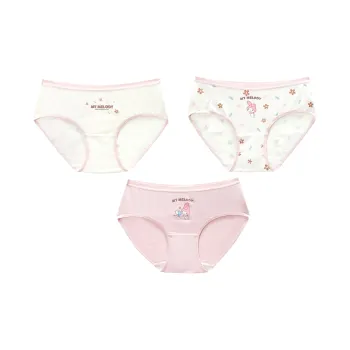 GUKOO x Sanrio Melodi Underpants Women's 3 Pack