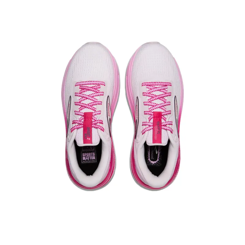 Brooks Ghost Ma Anti-Slip Wear-Resistant Low-Top Casual Running Shoes Women's Pink-2
