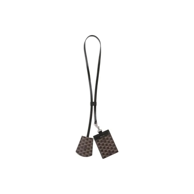 BALLY Geometric print Keyring-0