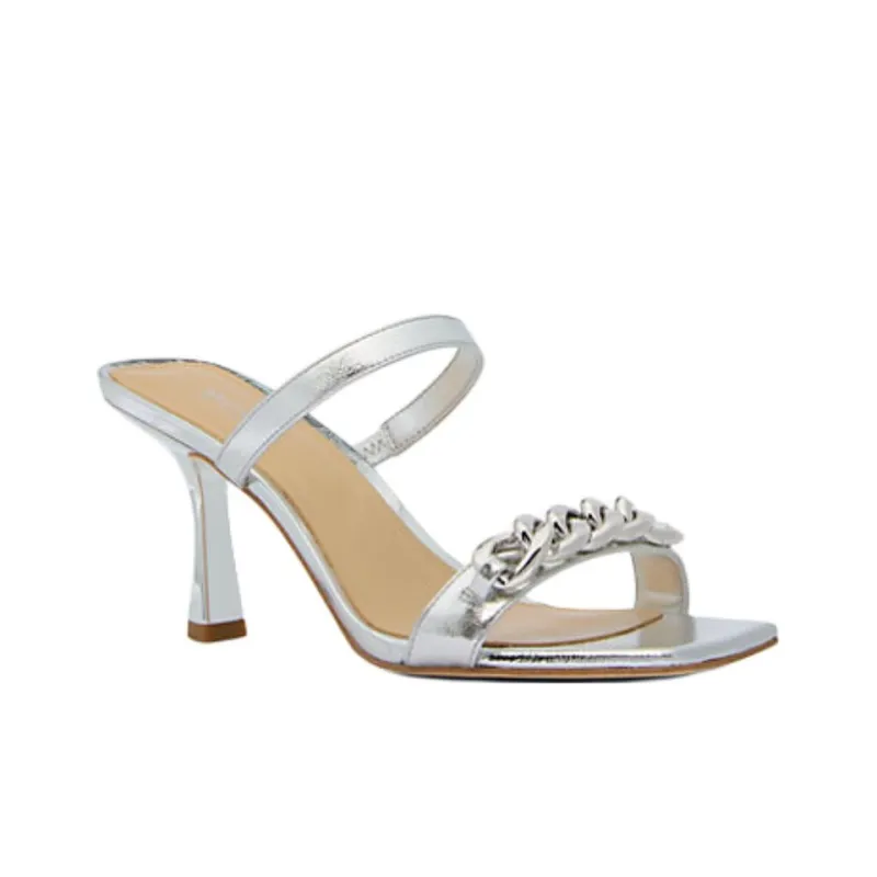 MICHAEL KORS Quiet Slide Slippers Women's Silver-2