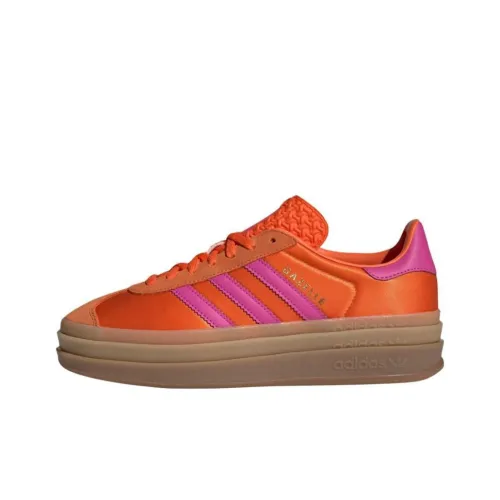 Gazelle Women's Adidas Originals Bold 'Orange Lucid Fuchsia Satin' Women's
