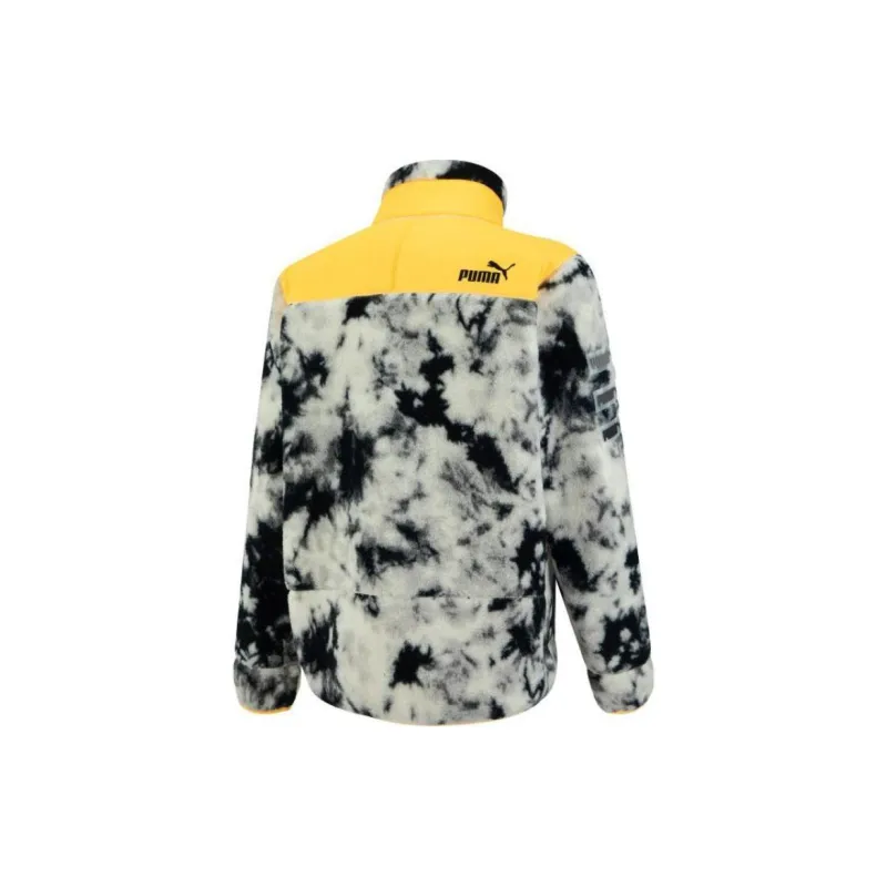 PUMA DOWNTOWN Velvet feel Coat Unisex Pure White-1