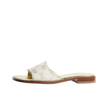 MICHAEL KORS Hannah Slide Slippers Women's Light Gold