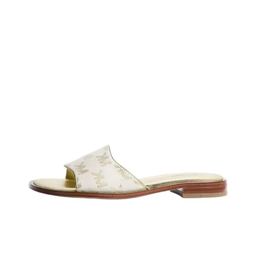 MICHAEL KORS Hannah Slide Slippers Women's Light Gold