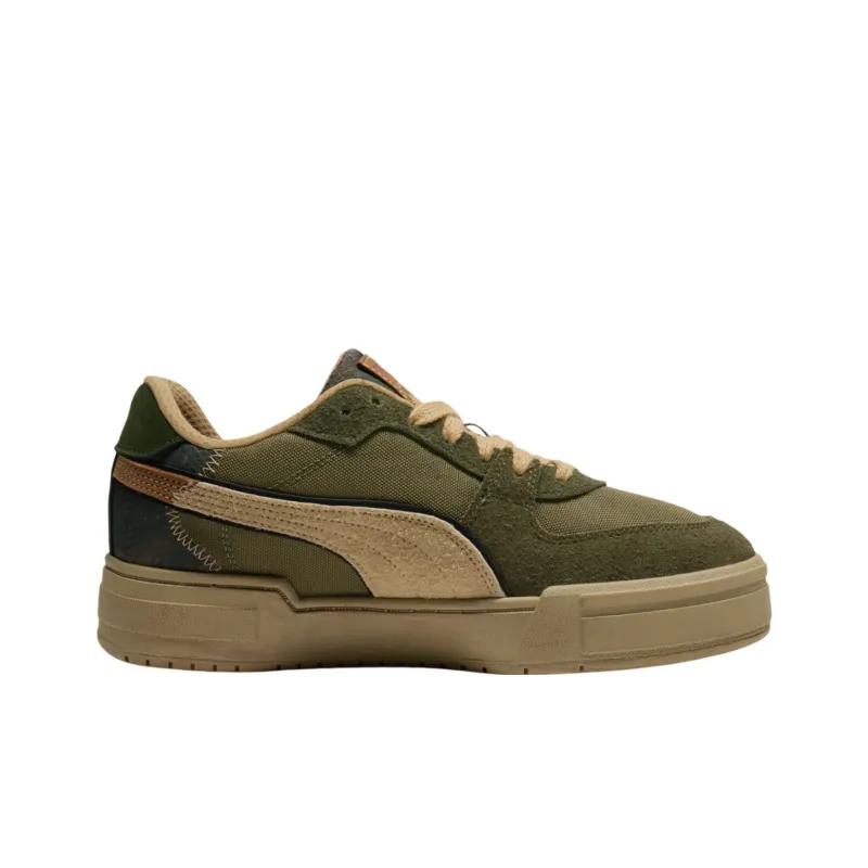 PUMA CA Pro Rain Map Anti Slip Wear Resistant Low Top Skateboard Shoes Unisex Brown Green-1