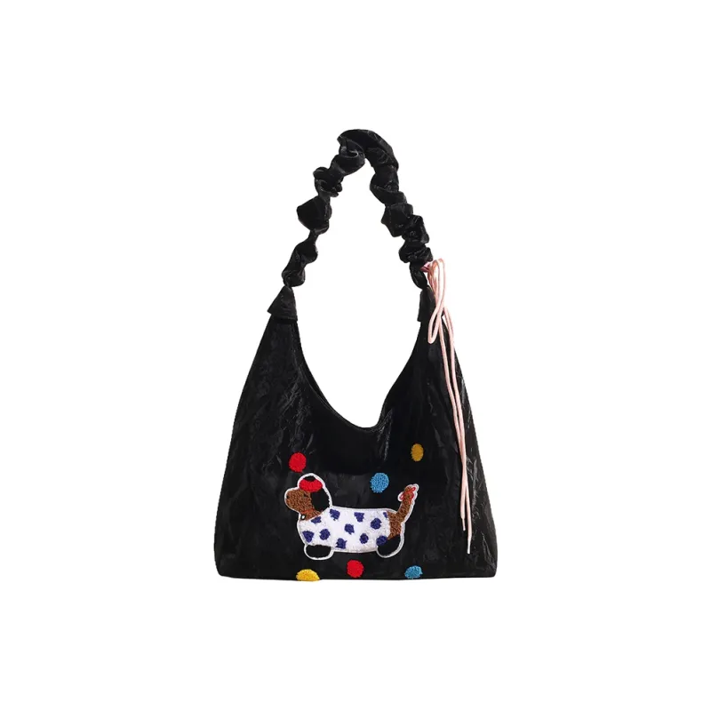 RIVMIND PU Shoulder Bag Regular Women's White/Silver/Black/Brown/Blue-4
