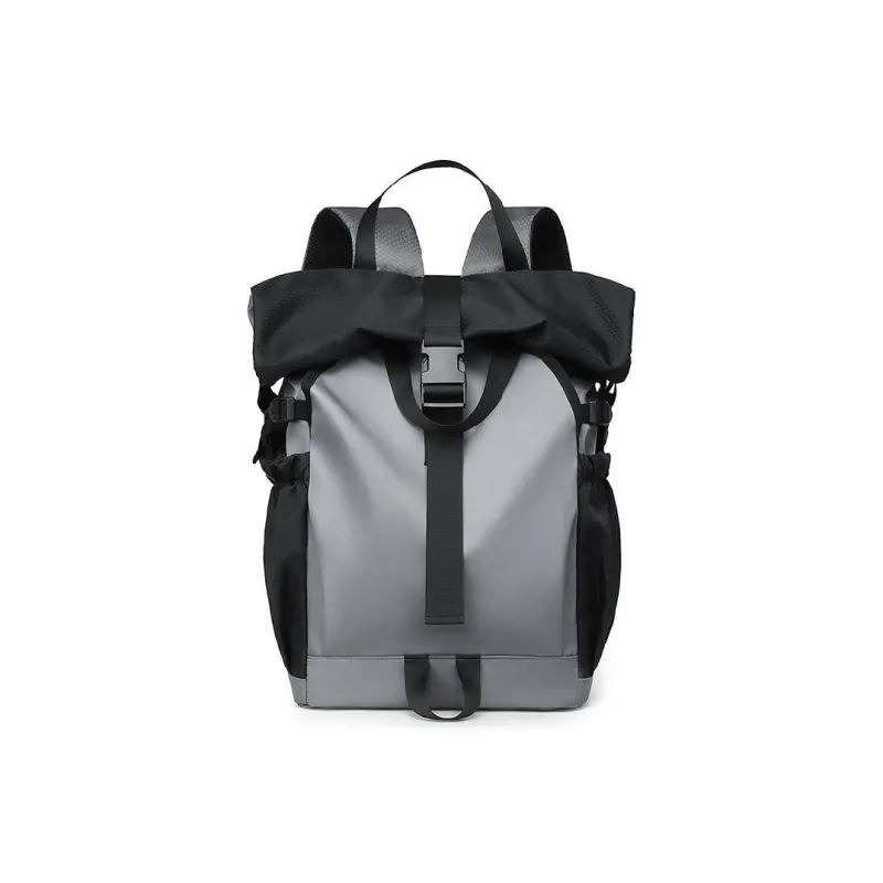 SWIMADE Waterproof Fabric Backpack Regular Unisex Light Gray/Dark Gray/Black-0