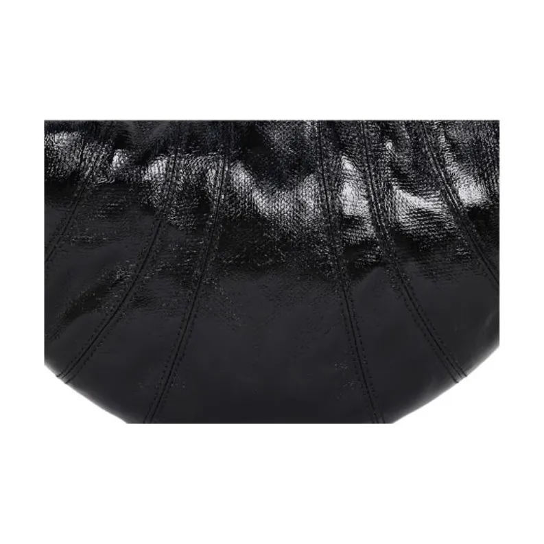 Lemaire Cotton Croissant Bag Croissant Bag Croissant Bag Shoulder Bag Trumpets Women's Black-2