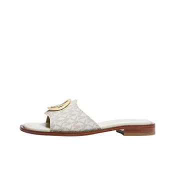 MICHAEL KORS Hannah Slip Resistant Slide Slippers Women's Beige