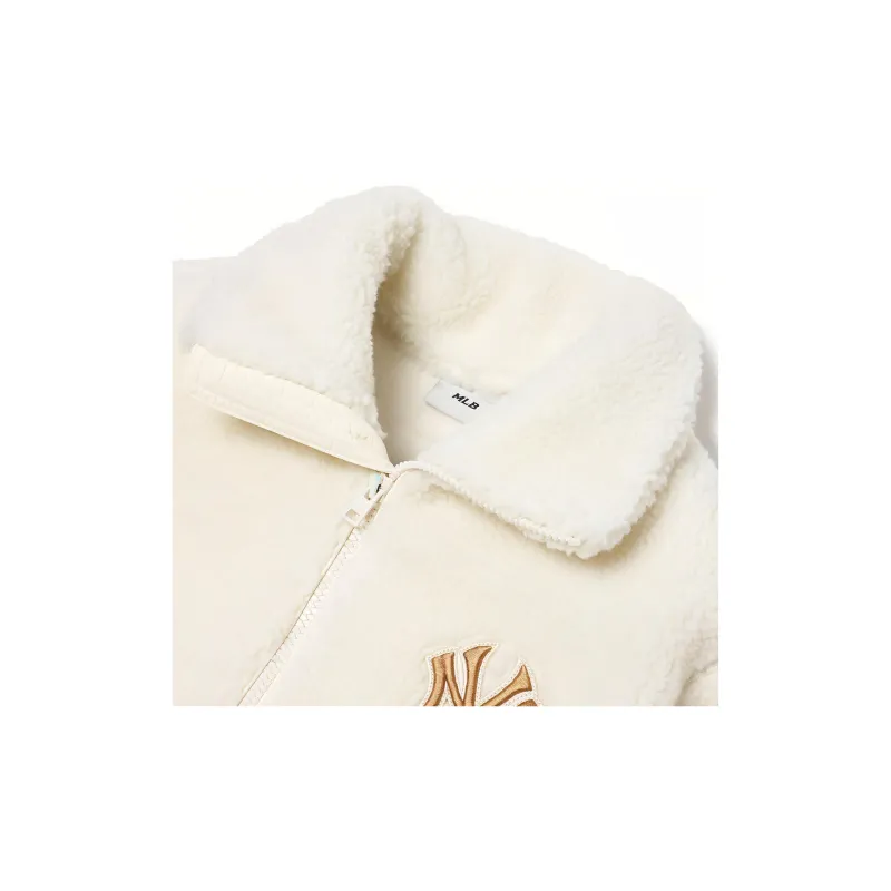 MLB Cropped Coats Women's White-4