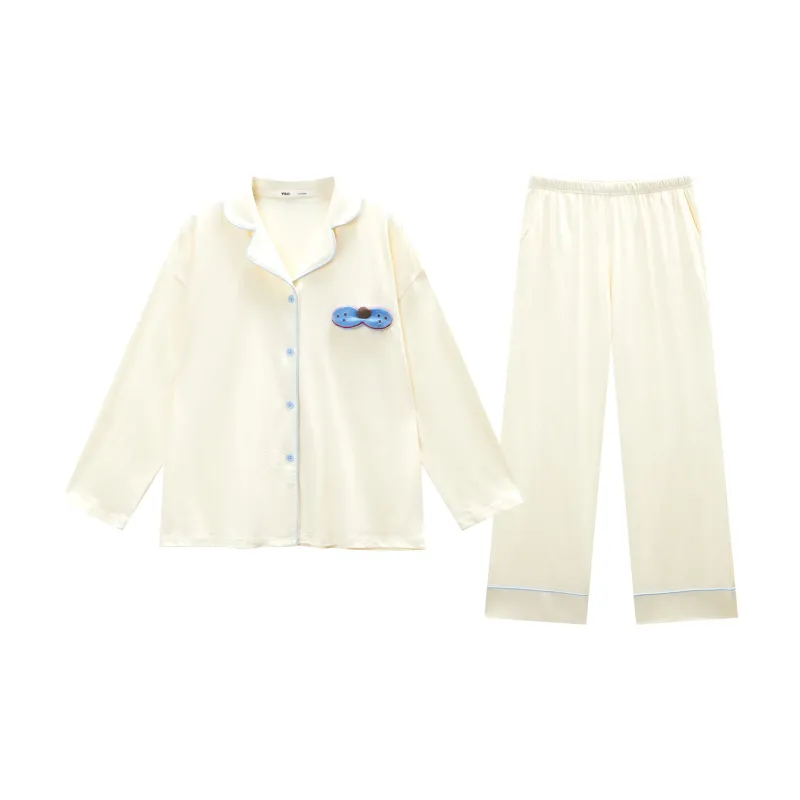 YSO Cool Cat Series Pajama Set Women's Bud Yellow-0