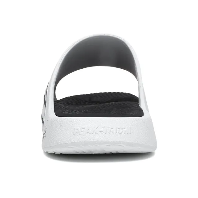 PEAK Extreme National Creativity Slip-Resistant Abrasion-Resistant Cushioning Slide Slippers Men's White Black-5