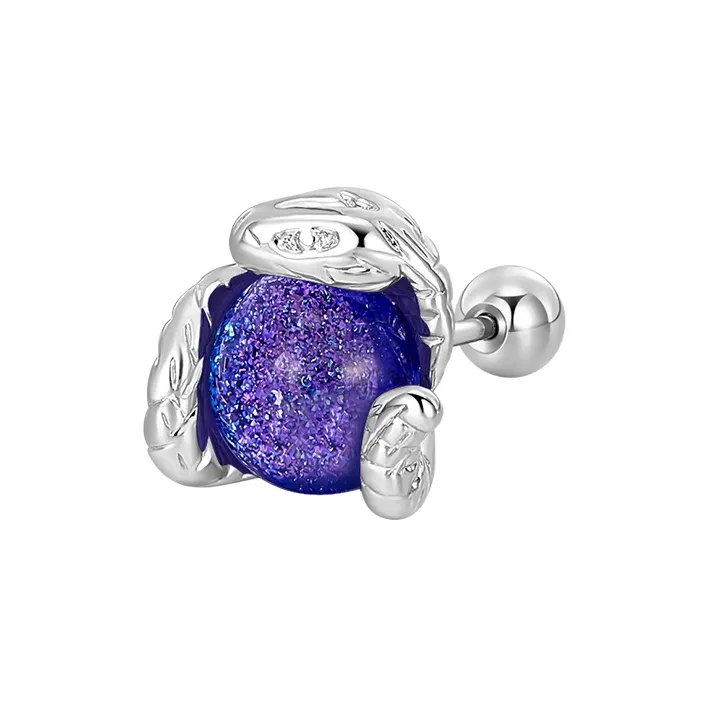Lady Go Titanium Steel Needle Alloy Stud Earrings Unisex-9