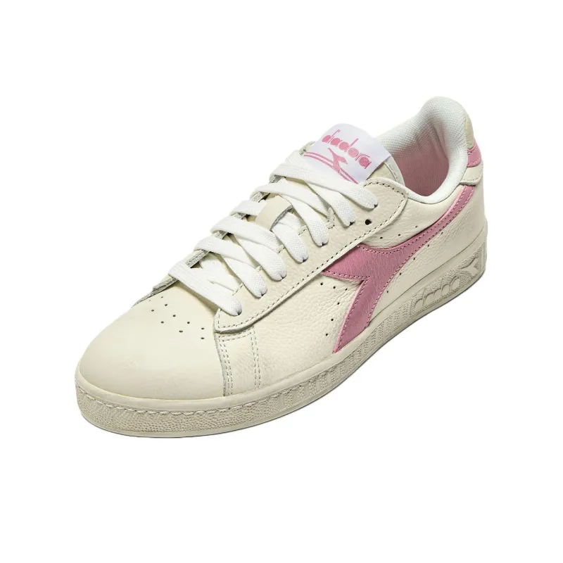 Diadora Anti-Slip Wear-Resistant Low-Top Skateboard Shoes Unisex Beige Pink-0