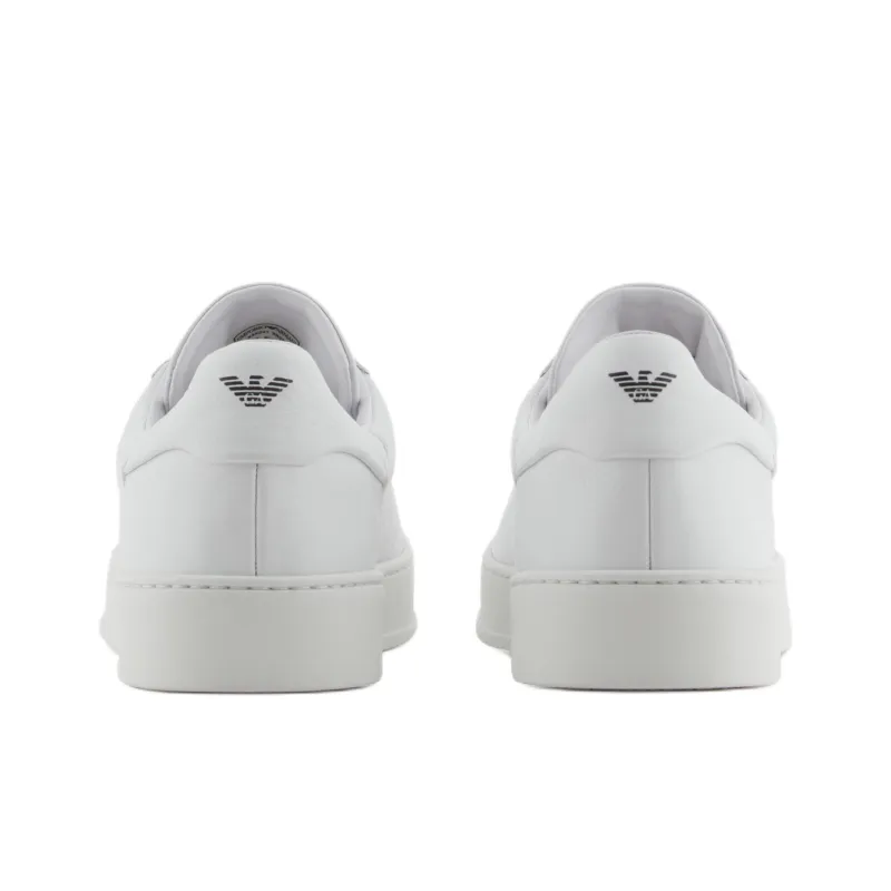 EMPORIO ARMANI Low Top Skateboard Shoes Women's White-4
