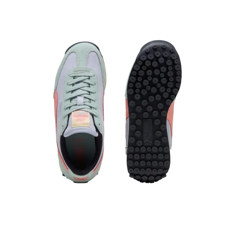 PUMA Easy Rider Anti Slip Wear Resistant Low Top Casual Shoes Women's Purple Green-3