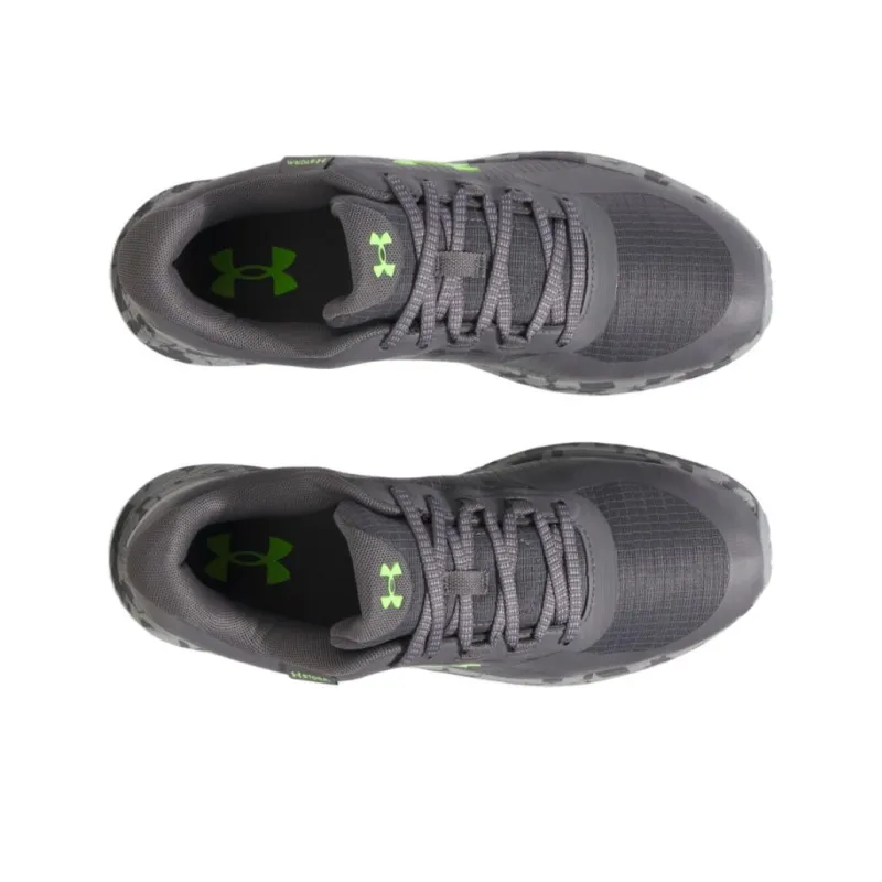 Under Armour Charged Bandit Trail 3 Shock Absorbers With Slip Resistant Features Low Top Running Shoes Unisex Gray-2