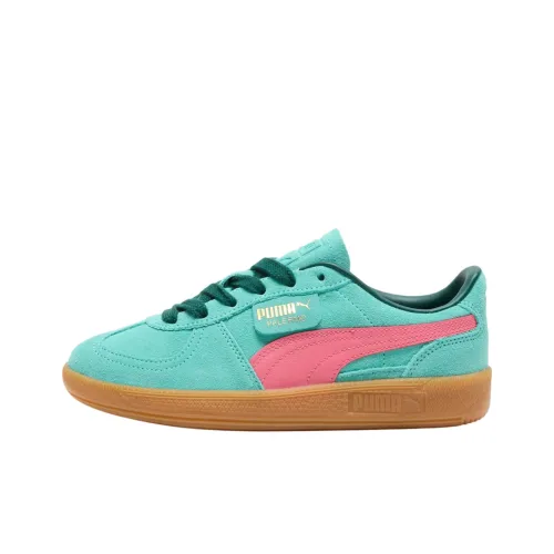 PUMA Palermo Anti Slip Wear Resistant Low Top Skateboard Shoes Women's Aqua Green