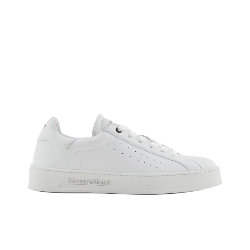 EMPORIO ARMANI Low Top Skateboard Shoes Women's White-1