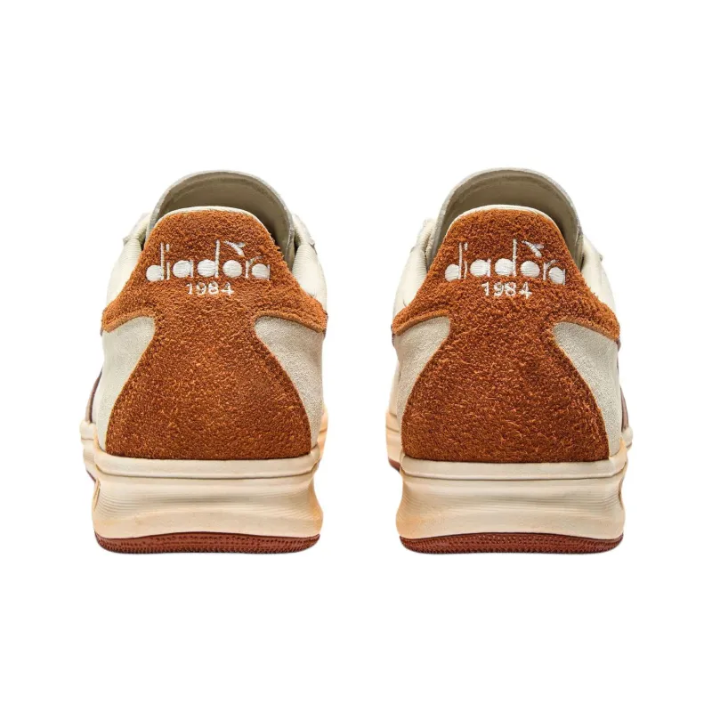 Diadora B. Elite Anti Slip Wear Resistant Low Top Tennis Shoes Unisex White-4