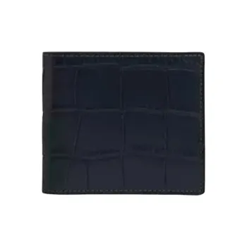 COACH Coin Wallet Crocodile Leather Wallet Mini Men's Blue