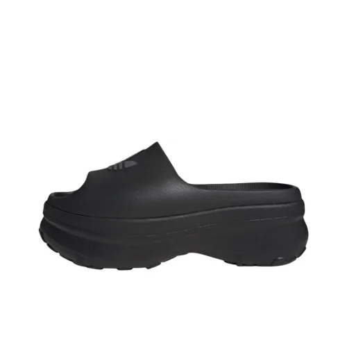 Adidas Originals AdiFOM Stan Smith Slides Core Black Grey Six Women's