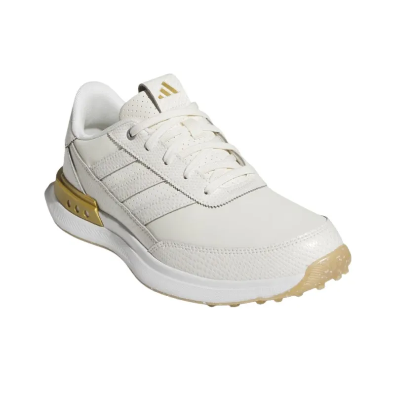 Adidas S2G 24 Leather Spikeless Golf Off White Gold Metallic Gum Women's-1