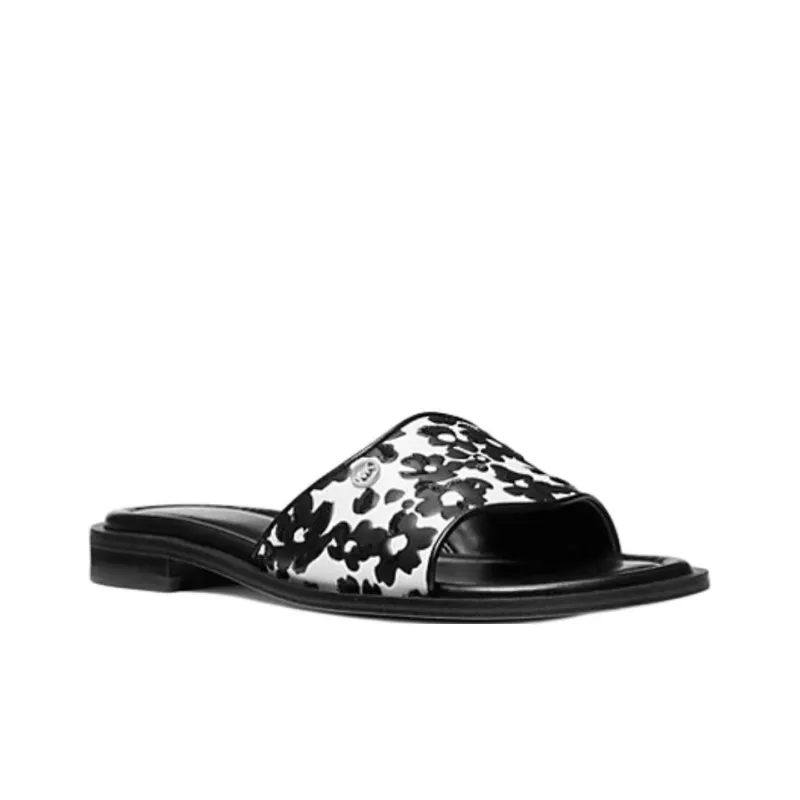MICHAEL KORS Hannah Slip Resistant Slide Slippers Women's Black-2