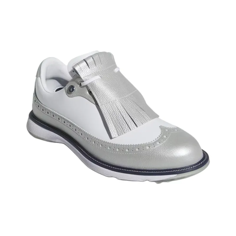 Adidas Mc Zoysia Spikeless Golf Silver Metallic Cloud White Collegiate Navy Women's-2