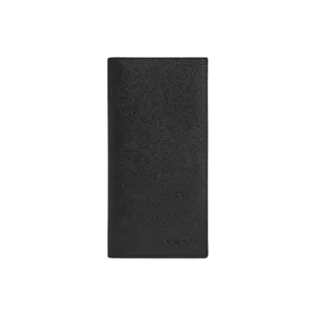 COACH Leather Wallet Mini Men's Black