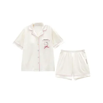 GUKOO x Hello Kitty Sanrio Series Pajama Set Women's Ecru