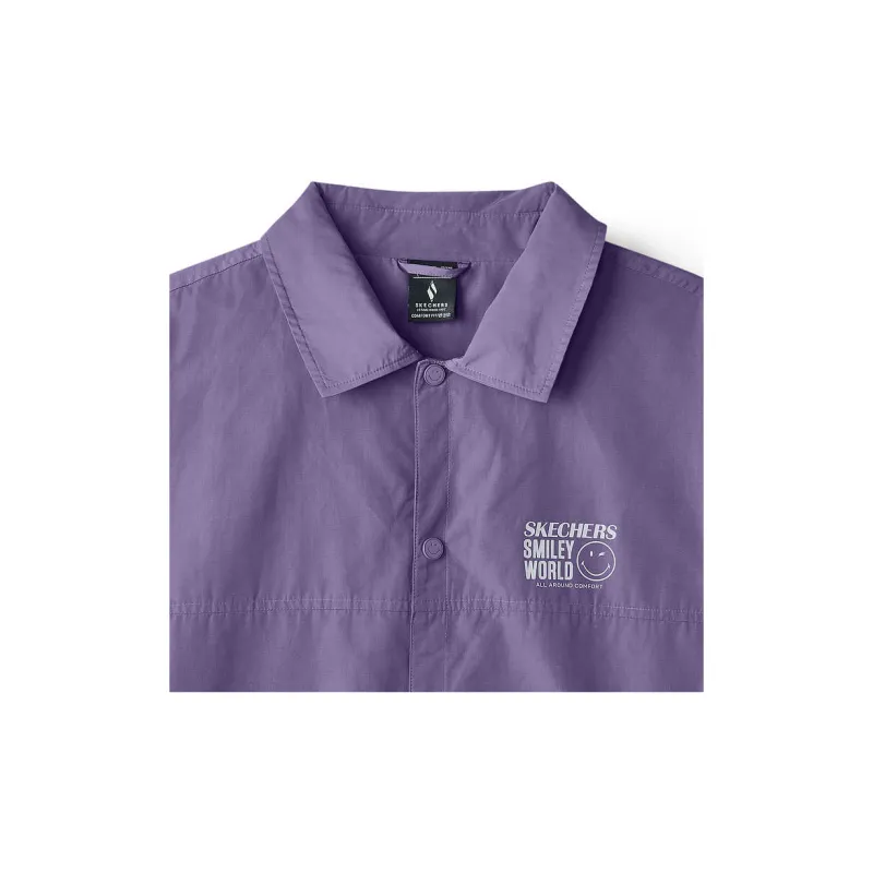 Skechers x SMLIEYWORLD Sports Life Collection Shirt Men's Grape Fruit Platter Purple-4