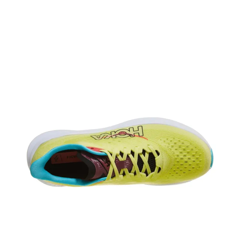 HOKA ONE ONE MACH 6 Anti Slip Wear Resistant Low Top Running Shoes Men's Yellow-2