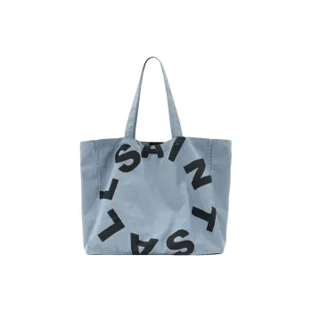 ALLSAINTS Organic Cotton Tote Bag Shopping Bag Shoulder Bags Large Size Men's Stony Blue
