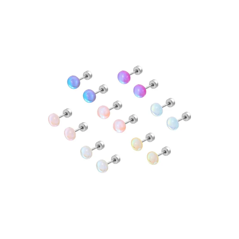 JAY Resin Stud Earrings Women's-174