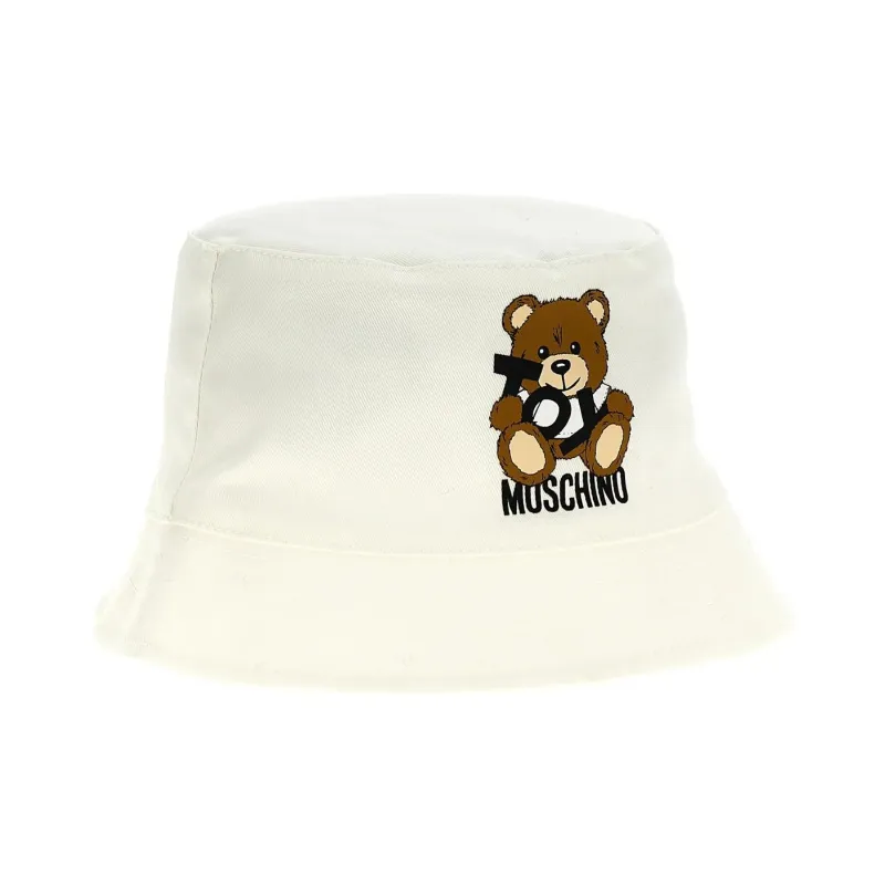 MOSCHINO Teddy Bea Dropped Brim Bucket Hat-2