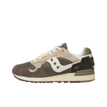 Saucony Shadow 5000 Anti Slip Wear Resistant Low Top Casual Running Shoes Unisex Green Brown