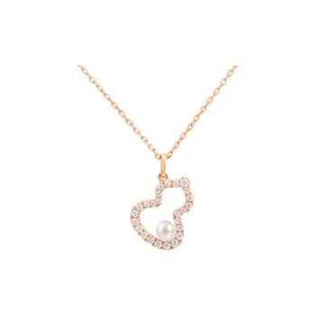 Qeelin 18K Rose Gold, Diamond, Pearl Necklaces Unisex