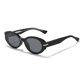 Sagawa TR/Memory Plastic Plate Frame Oval Sunglasses Unisex