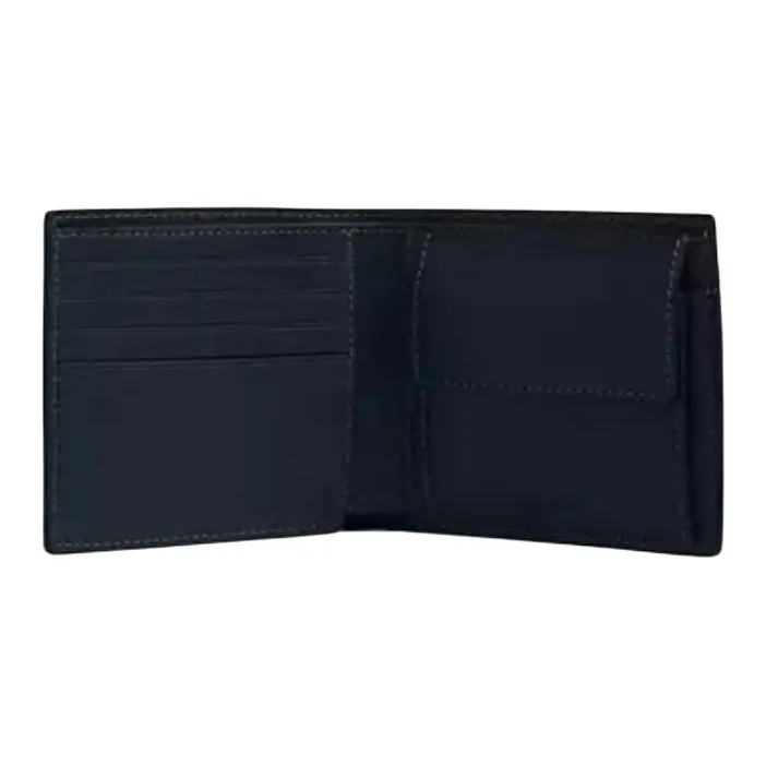 COACH Crocodile Leather Wallet Mini Men's Blue-1