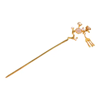 Jade Charm Yao Jade Hairpin White Jade/Pale Greenish White Jade Women's