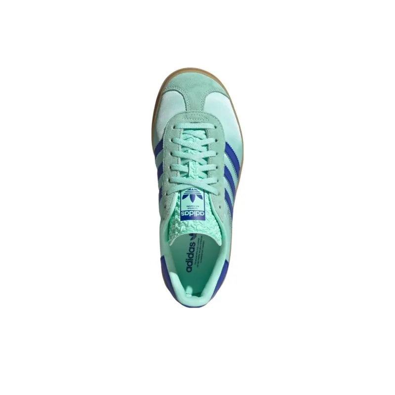 Adidas Gazelle Bold Clear Mint Lucid Blue Gold Metallic Women's-2