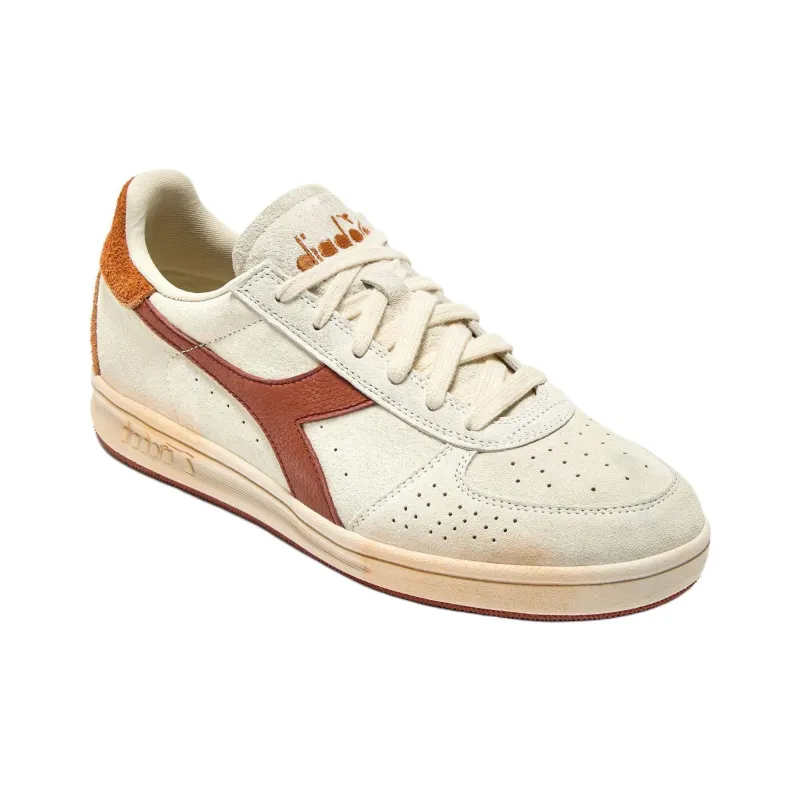 Diadora B. Elite Anti Slip Wear Resistant Low Top Tennis Shoes Unisex White-2