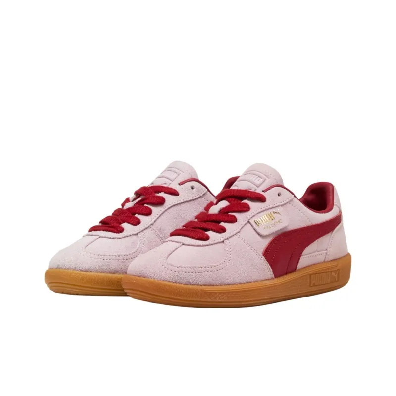 PUMA Palermo Anti Slip Wear Resistant Low Top Skateboard Shoes Women's Pink-2