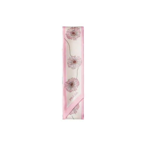 PRADA Fabric Knit Scarves Women's Pink